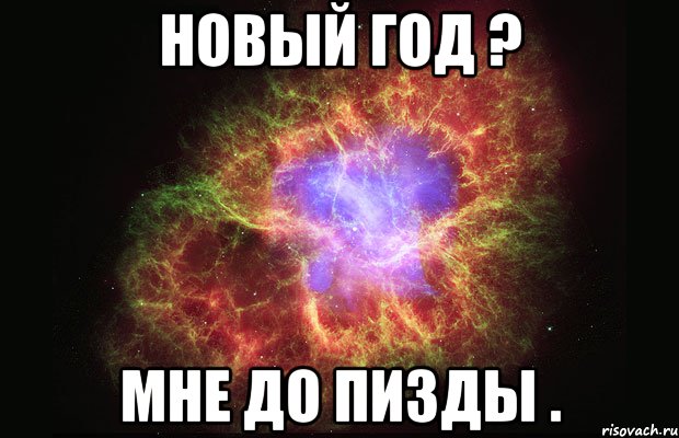 новый год ? мне до пизды .