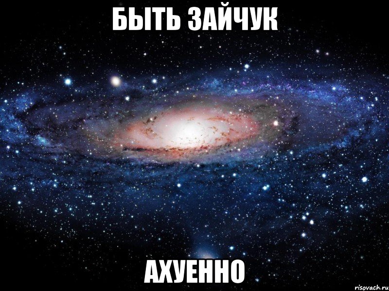 быть зайчук ахуенно, Мем Вселенная