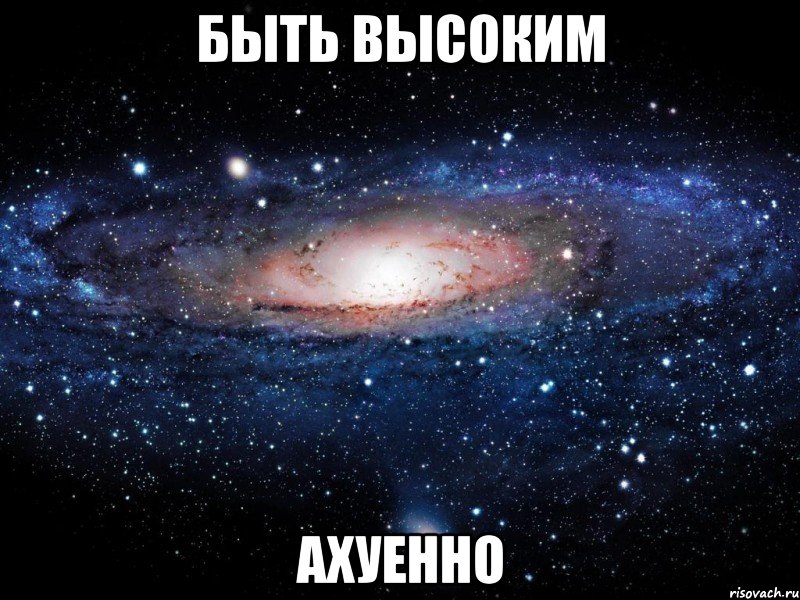 быть высоким ахуенно, Мем Вселенная