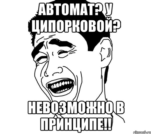 автомат? у ципорковой? невозможно в принципе!!, Мем Яо минг