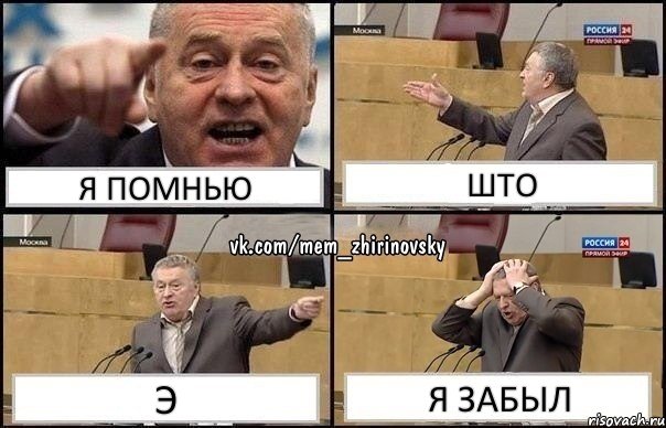 я помнью што э я забыл, Комикс Жирик