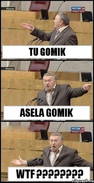 Tu gomik Asela gomik WTF ???, Комикс Жириновский разводит руками 3