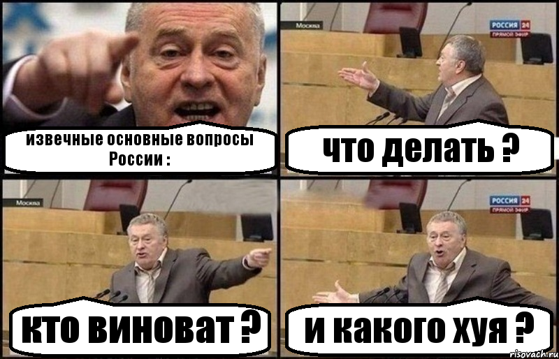 извечные основные вопросы России : что делать ? кто виноват ? и какого хуя ?, Комикс Жириновский