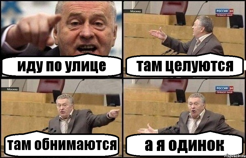 иду по улице там целуются там обнимаются а я одинок, Комикс Жириновский