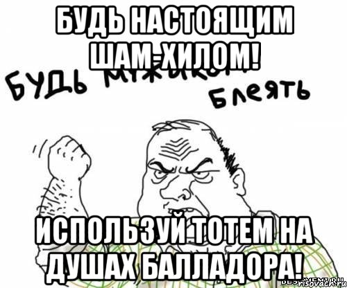 будь настоящим шам-хилом! используй тотем на душах балладора!, Мем блять