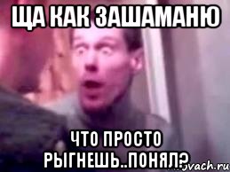 ща как зашаманю что просто рыгнешь..понял?, Мем   буйный славик