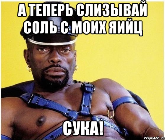 а теперь слизывай соль с моих яийц сука!, Мем Черный властелин