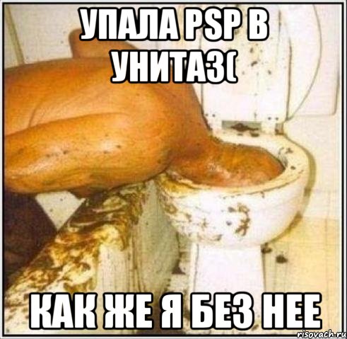 упала psp в унитаз( как же я без нее