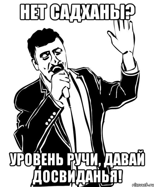 нет садханы? уровень ручи, давай досвиданья!, Мем Давай до свидания