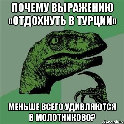 почему выражению «отдохнуть в турции» меньше всего удивляются в молотниково?, Мем Филосораптор