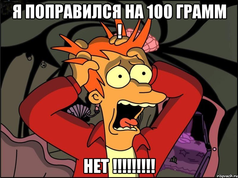 я поправился на 100 грамм ! нет !!!, Мем Фрай в панике