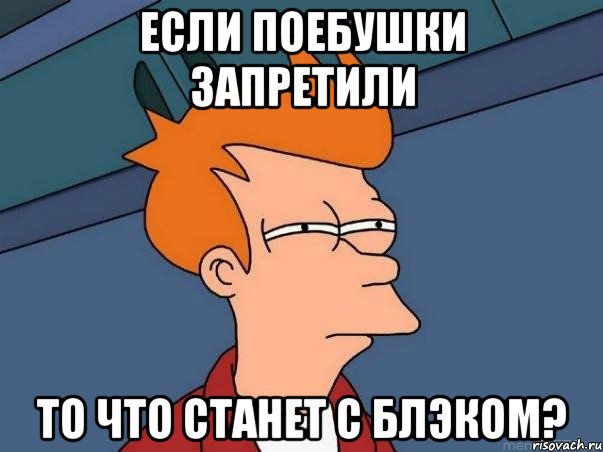 если поебушки запретили то что станет с блэком?, Мем  Фрай (мне кажется или)