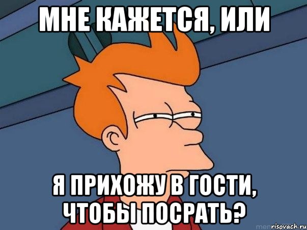 мне кажется, или я прихожу в гости, чтобы посрать?, Мем  Фрай (мне кажется или)