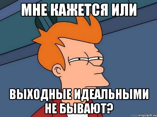 мне кажется или выходные идеальными не бывают?, Мем  Фрай (мне кажется или)