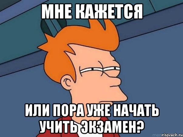 мне кажется или пора уже начать учить экзамен?, Мем  Фрай (мне кажется или)