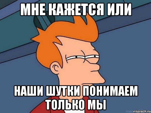 мне кажется или наши шутки понимаем только мы, Мем  Фрай (мне кажется или)