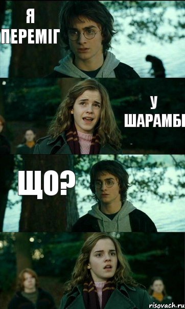 Я переміг Мені це не цікаво У Шарамбі Що?, Комикс Разговор Гарри с Гермионой