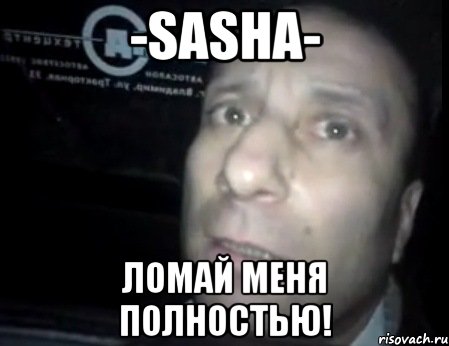 -sasha- ломай меня полностью!, Мем Ломай меня полностью