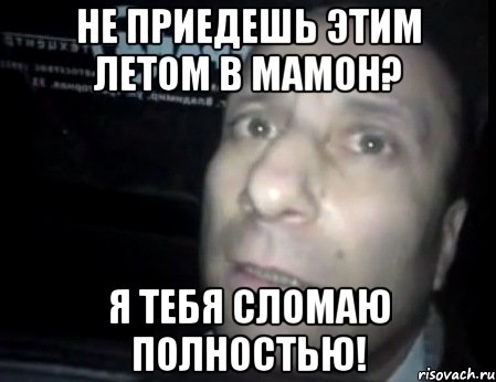 не приедешь этим летом в мамон? я тебя сломаю полностью!, Мем Ломай меня полностью