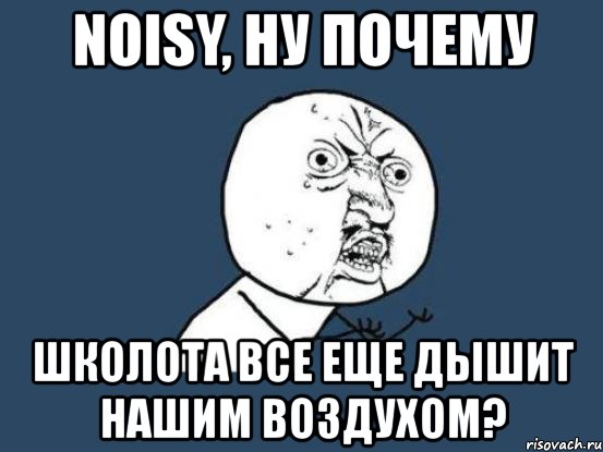 noisy, ну почему школота все еще дышит нашим воздухом?, Мем Ну почему