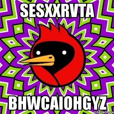 sesxxrvta bhwcaiohgyz, Мем Омская птица