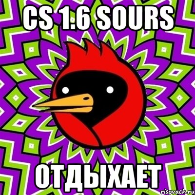 сs 1.6 sours отдыхает, Мем Омская птица