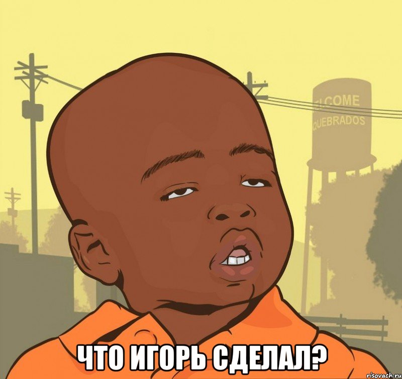  что игорь сделал?