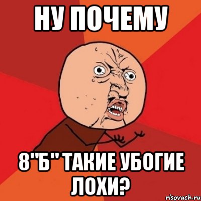 ну почему 8"б" такие убогие лохи?, Мем Почему