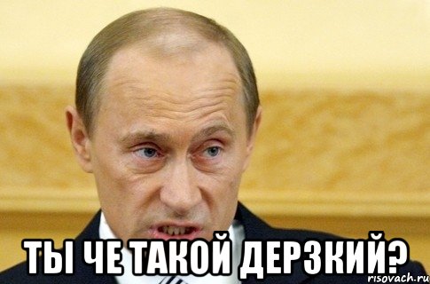  ты че такой дерзкий?, Мем путин