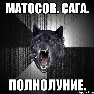 матосов. сага. полнолуние., Мем Сумасшедший волк