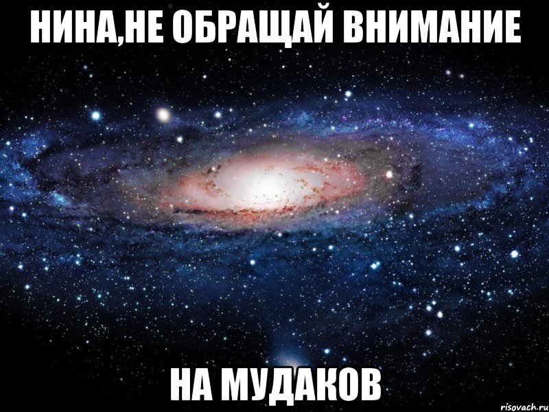 нина,не обращай внимание на мудаков, Мем Вселенная