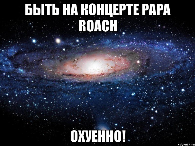 быть на концерте papa roach охуенно!, Мем Вселенная