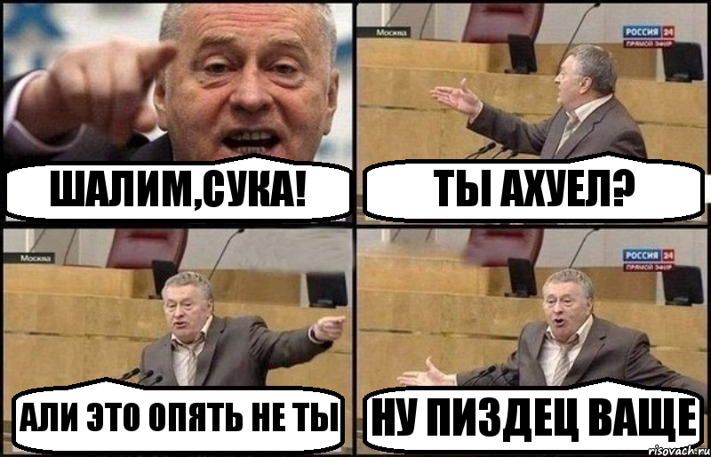 ШАЛИМ,СУКА! ТЫ АХУЕЛ? АЛИ ЭТО ОПЯТЬ НЕ ТЫ НУ ПИЗДЕЦ ВАЩЕ, Комикс Жириновский