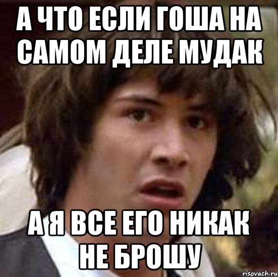 а что если гоша на самом деле мудак а я все его никак не брошу, Мем А что если (Киану Ривз)