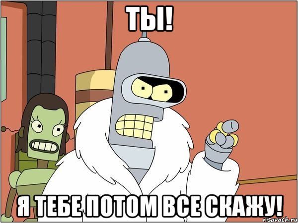 ты! я тебе потом все скажу!, Мем Бендер