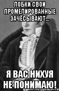 лобки свои промелированные зачёсывают... я вас нихуя не понимаю!, Мем Чацкий