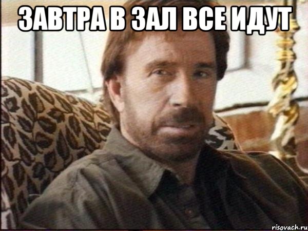 завтра в зал все идут 