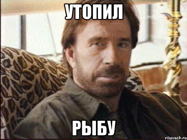 утопил рыбу