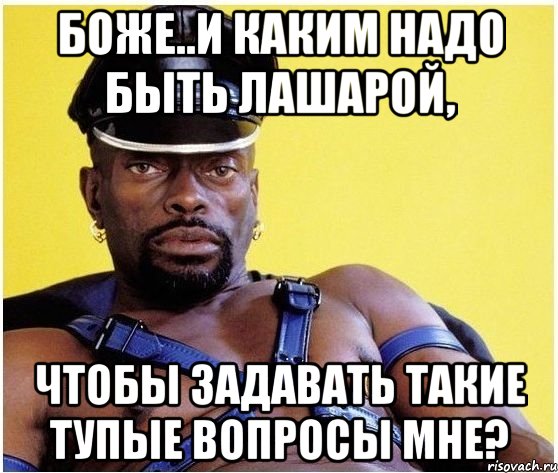 боже..и каким надо быть лашарой, чтобы задавать такие тупые вопросы мне?, Мем Черный властелин