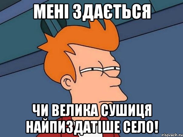 мені здається чи велика сушиця найпиздатіше село!, Мем  Фрай (мне кажется или)