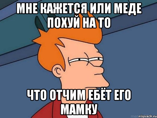 мне кажется или меде похуй на то что отчим ебёт его мамку, Мем  Фрай (мне кажется или)