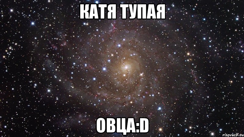 катя тупая овца:d, Мем  Космос (офигенно)