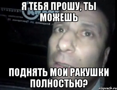 я тебя прошу, ты можешь поднять мои ракушки полностью?, Мем Ломай меня полностью