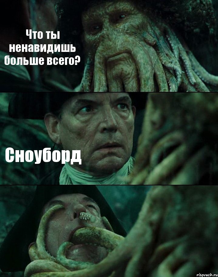 Что ты ненавидишь больше всего? Сноуборд , Комикс Пираты Карибского моря