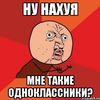 ну нахуя мне такие одноклассники?, Мем Почему