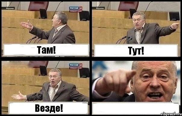 Там! Тут! Везде! , Комикс с Жириновским