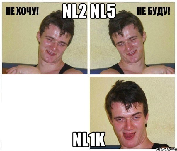 nl2 nl5 nl1k, Комикс Не хочу не буду