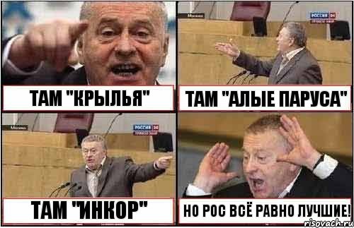 ТАМ "КРЫЛЬЯ" ТАМ "АЛЫЕ ПАРУСА" ТАМ "ИНКОР" НО РОС ВСЁ РАВНО ЛУЧШИЕ!, Комикс жиреновский