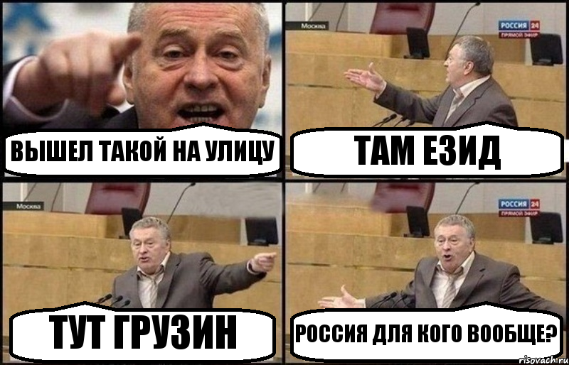 ВЫШЕЛ ТАКОЙ НА УЛИЦУ ТАМ ЕЗИД ТУТ ГРУЗИН РОССИЯ ДЛЯ КОГО ВООБЩЕ?, Комикс Жириновский