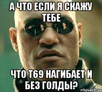 а что если я скажу тебе что т69 нагибает и без голды?, Мем  а что если я скажу тебе